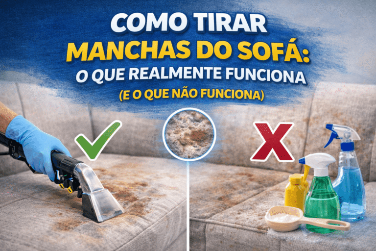 🛋️ Como tirar manchas do sofá: o que realmente funciona (e o que não funciona)
